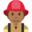 firefighter, medium-dark skin tone